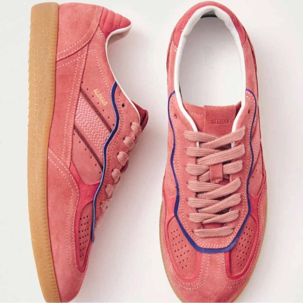 NWOT Alohas TB.490 Rife Pink Leather Sneakers Size 39/8-8.5 Women’s - Picture 3 of 15